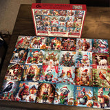 Snow Animals Advent Calendar Jigsaw Puzzle  1000 Pieces