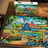 Sunshine Valley Farm Jigsaw Puzzle 1000 Pieces