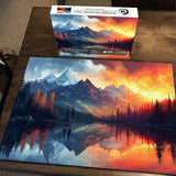 Twilight Mountain View Puzzle 1000 pièces