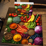 Vibrante Harvest Feast Rompecabezas 1000 piezas