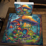 Whimsical Mushroom House Jigsaw Puzzle 1000 Pieces