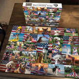 New Patriot Dog Jigsaw Puzzle 1000 Pieces