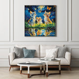 Starry Night Kittens Jigsaw Puzzle 1000 Piece