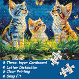 Starry Night Kittens Jigsaw Puzzle 1000 Piece