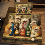 Puzzle per party di gatto felice puzzle 1000 pezzi