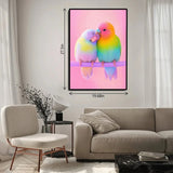 Rainbow Couple Bird Jigsaw Puzzle 1000 Pieces