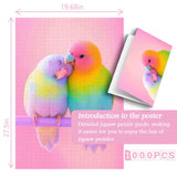 Rainbow Couple Bird Jigsaw Puzzle 1000 Pieces