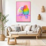 Rainbow Couple Bird Jigsaw Puzzle 1000 Pieces